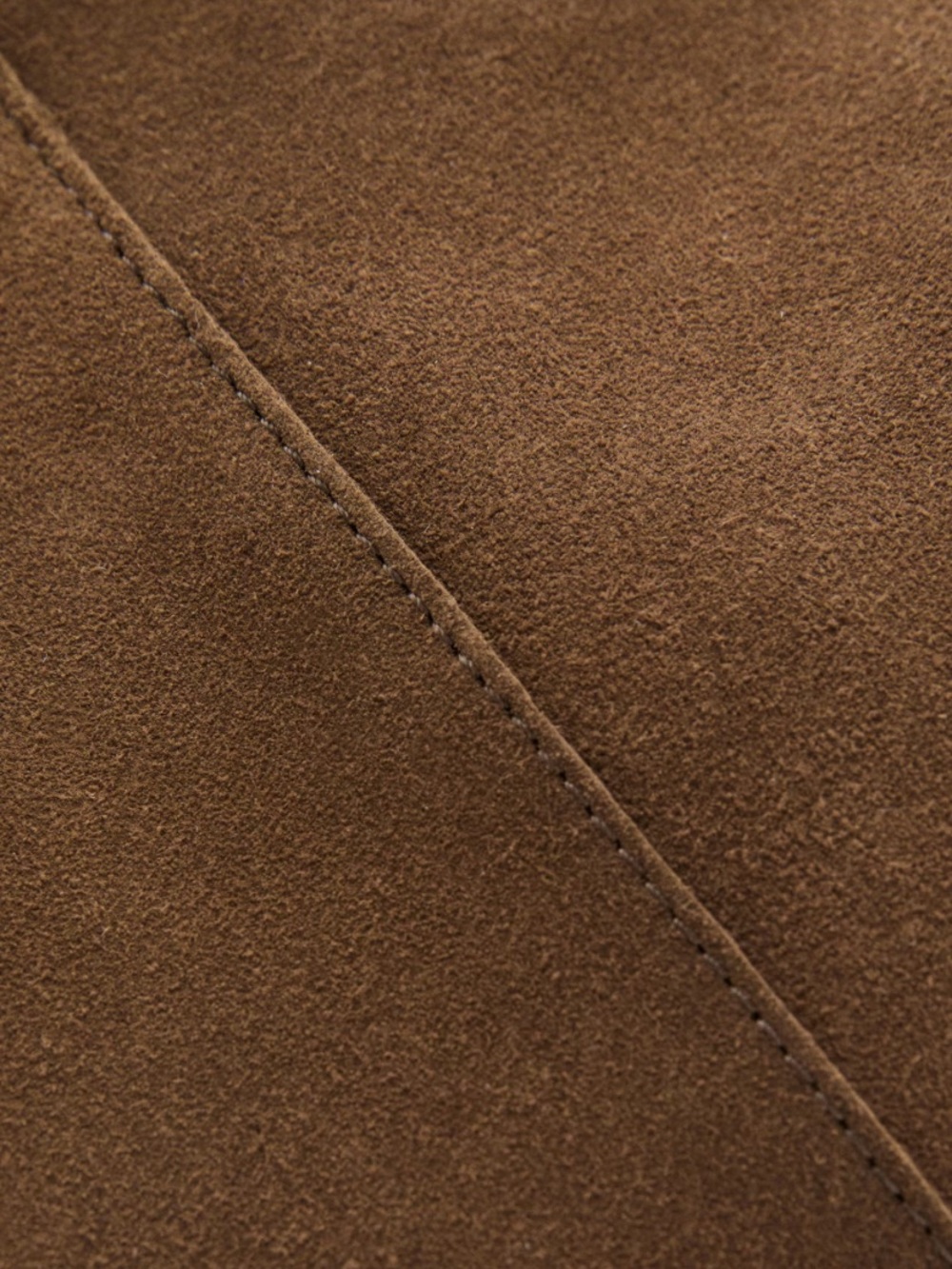Mango Brown Suede Hobo Shoulder Bag - Picture 4 of 5